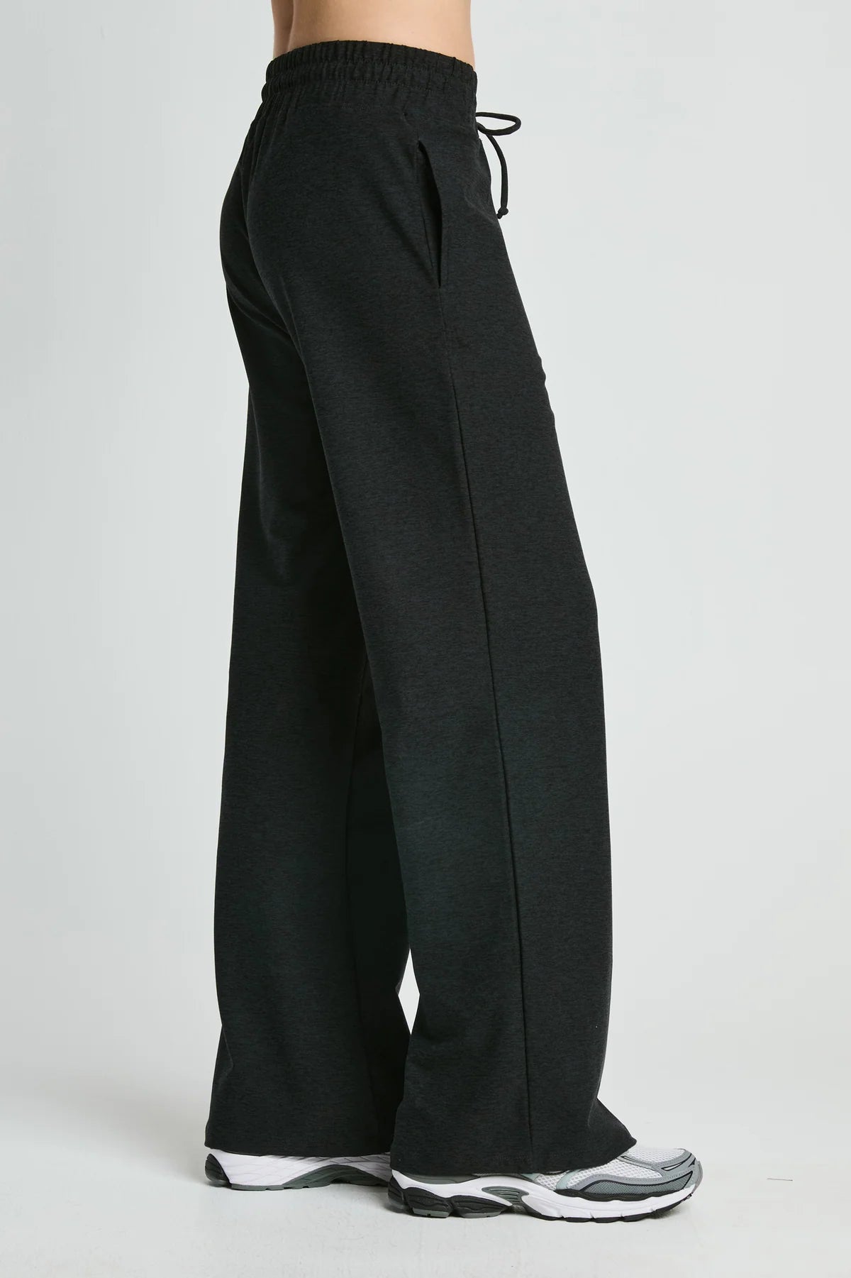 Stretch Work Out Pant- Heather Black