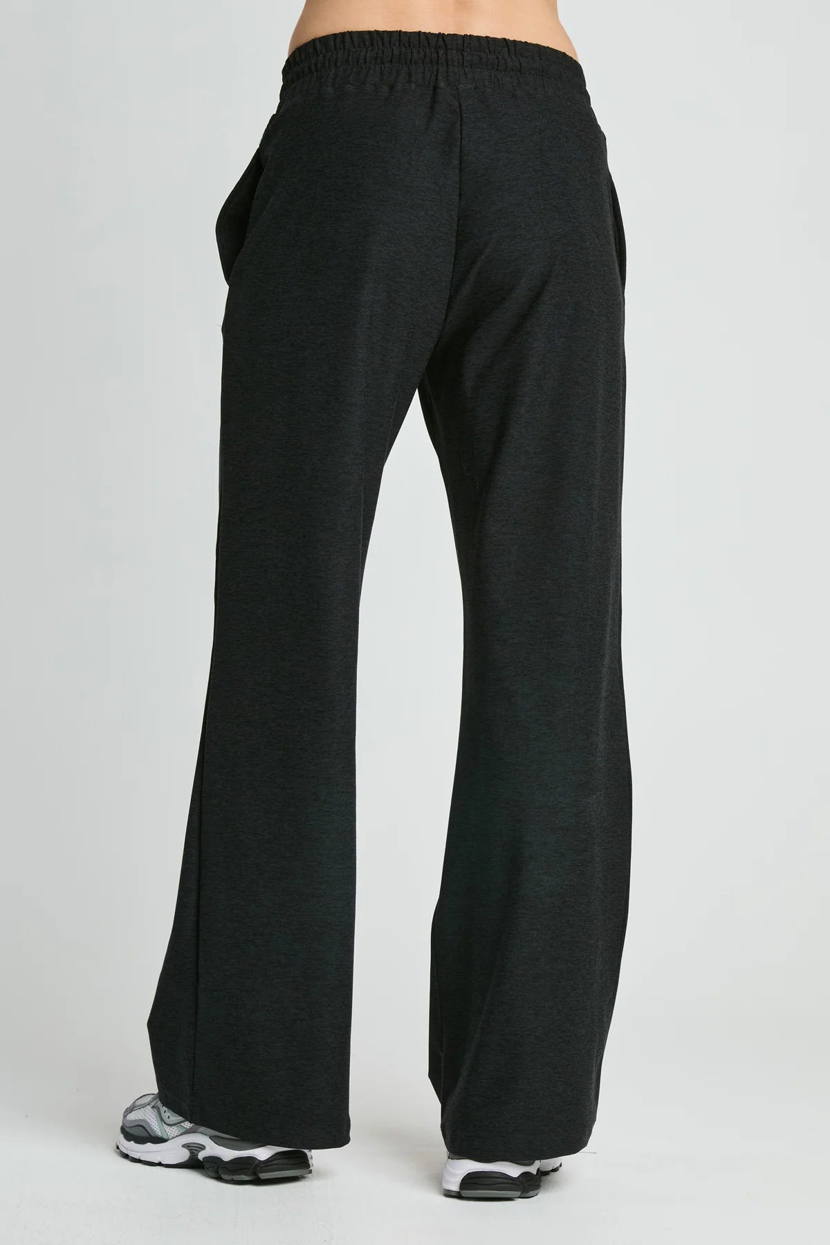 Stretch Work Out Pant- Heather Black