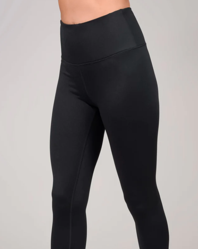 90 Degrees Fleece Lined Leggings - Black - Game Set